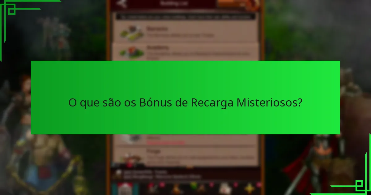 Como se comparam os Bónus de Recarga Misteriosos a outras recompensas?