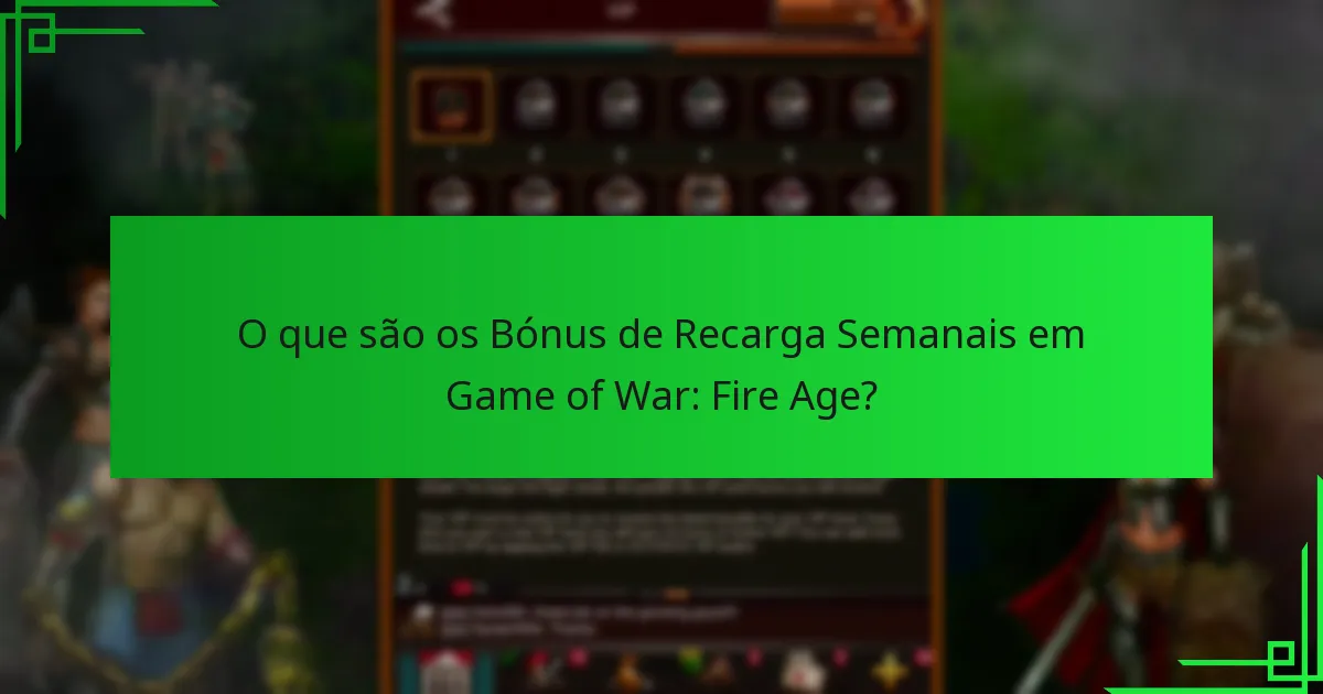 Qual é a proposta de valor de participar nos Bónus de Recarga Semanais?